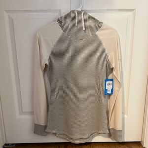 Columbia Women's Striped Long Sleeve Top - Cream and Gray